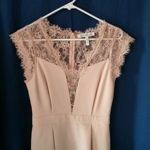 BCBG blush pink lace cocktail dress